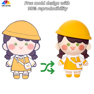 Llaveros de goma 3D personalizados de alta calidad, mosquetón de aleación de Zinc duradero de PVC suave, 15 años de experiencia, plástico metálico personalizado - Product Image 4