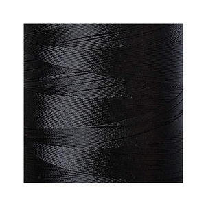 Échantillon d'extension de <span class=keywords><strong>cheveux</strong></span> noire 30 #   <span class=keywords><strong>Fil</strong></span> à coudre en polyester haute résistance Tex70 210D/3, respectueux de l'environnement, pour la broderie - Product Image 3