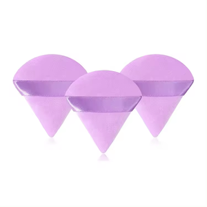 DailyQueen Skin-Friendly per una facile gestione del logo personalizzato sbuffo in polvere a triangolo floccaggio di morbidi Velour sbuffi per il trucco per cipria - Product Image 3
