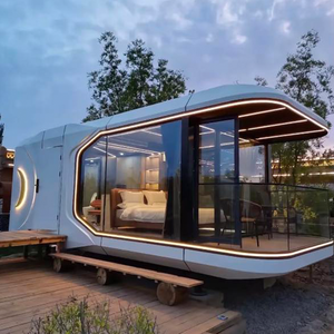 Capsule spatiale nouveau design énergie solaire maison préfabriquée écologique structure en acier maison étanche à l'eau pour hôtel villa - Product Image 2
