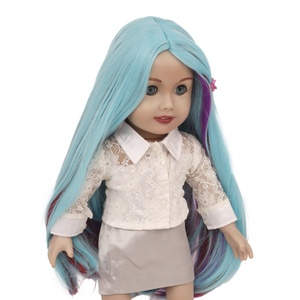 Accessoires de poupée 18 pouces, vêtements de cheveux bouclés, convient aux poupées de 18 pouces comme notre génération My Life, perruques de poupée de 18 pouces - Product Image 2