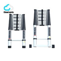Échelle télescopique pliable compacte en alliage d'aluminium Cloud-party, haute résistance, usage domestique intensif
