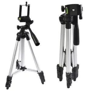 Evrensel seyahat kamera tripodu standı tutucu dağı 3110 3120 telefon tripodu alüminyum seyahat Tripod Par telefonları Canon Nikon için