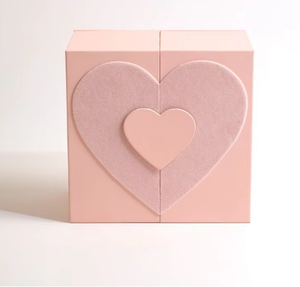 Boîte d'emballage haut de gamme pour la Saint-Valentin, en papier spécial pour huiles essentielles d'aromathérapie, avec finition bronzée et double ouverture - Product Image 1