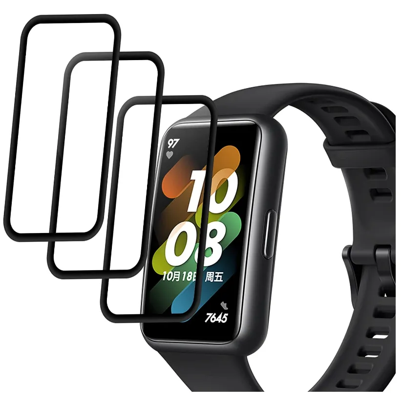 High Clear Full Cover Tempered Glass 3D Screen Protector for Huawei Band 7