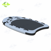 Outil de sauvetage en eau marine portable vert tapis flottant sauveteur robuste jet ski surf sauvetage planche de traîneau avec eva