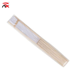 FAI DA TE Bianco di Bambù Ventaglio Pieghevole Ventilatore Tenuto In Mano di Carta Piegato Fan per la Cerimonia Nuziale Del Partito e Della Decorazione Della Casa - Product Image 5