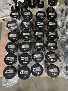 カスタマイズされた卸売ゴム + 鋳鉄ダンベル-PUキャプテンダンベル丸頭調節可能腕ボディワークアウト耐久性OEM/ODM - Product Image 6