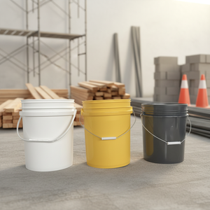 Fornecedor Direto de Balde de Plástico PP de Grau Alimentício de <span class=keywords><strong>5</strong></span> Galões com Tampa e Alça - Product Image 3