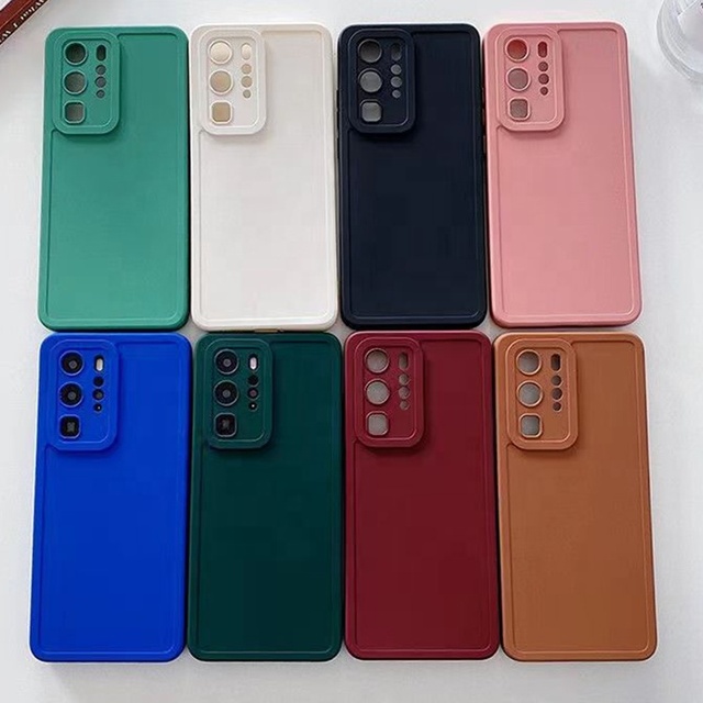 New Matte square Phone case for Iphone/oppo X5/realme 8/honor 50 Soft Silicone Tpu Customized Mobile Cover