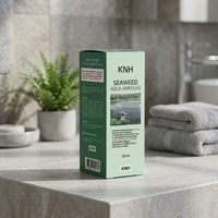 [KNH] Ampoule Aqua aux Algues, Niacinamide et Collagène, Quatre Algues Marines, Hydratation Profonde, Raffermissante, Éclaircissante, Soin Visage Coréen Quotidien