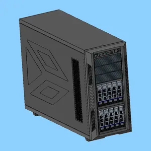 Neueste 5U 10Bay 2Gpu Hot Swap Big Full Tower Server Gehäuse Gehäuse unterstützt Wasser kühlsystem EAtx Motherboard PS2 Netzteil