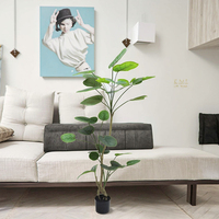Vente en gros de plantes artificielles haut de gamme au look authentique Arbre artificiel en pot dans un pot en plastique pour ornements de jardin intérieur extérieur
