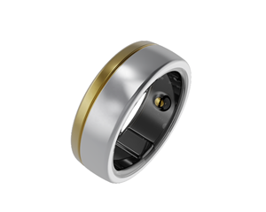 <b>Titanium</b> Smart Health <b>Ring</b> for <b>Men</b> and Couples Blood Oxygen Heart HRV ECG EKG Tracking Wearable Electronic Ceramic Case Heart Ra - Product Image 1