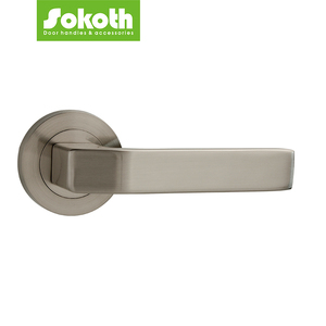 Tay nắm cửa phòng ngủ phong cách tối giản hiện đại châu Âu mạ kẽm đen cho căn hộ - Product Image 5