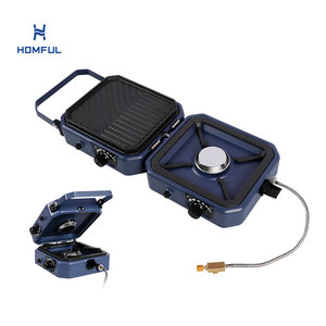 Estufa <span class=keywords><strong>de</strong></span> <span class=keywords><strong>Gas</strong></span> Plegable <span class=keywords><strong>de</strong></span> Doble Llama Automática para Exteriores HOMFUL, Estufa <span class=keywords><strong>de</strong></span> <span class=keywords><strong>Gas</strong></span> Portátil <span class=keywords><strong>de</strong></span> <span class=keywords><strong>Butano</strong></span> para Acampar al Aire Libre - Product Image 1