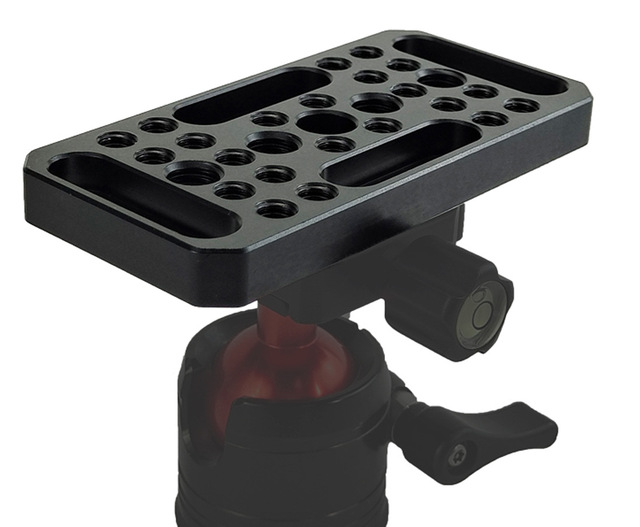 TFC Universal Aluminum Alloy CNC Machined Quick Load Adapter Plate for Cheese Board and Camera Tripod Mounting