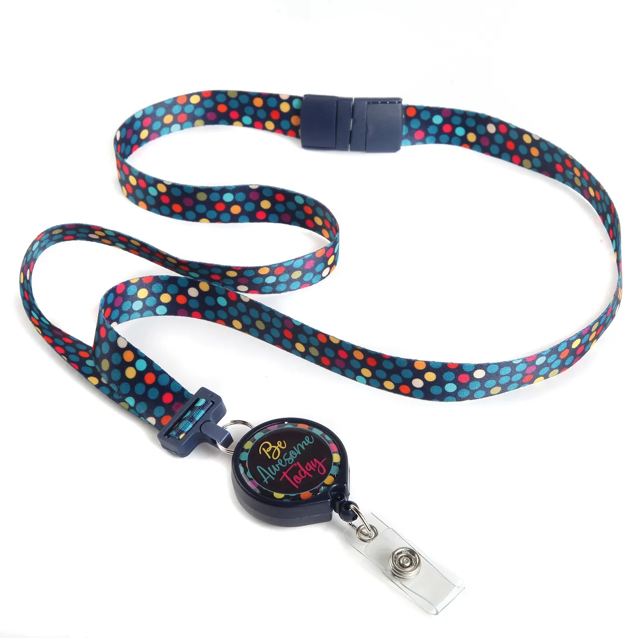 Wholesale Quality Polyester Sublimation Print Id Card Lanyard Universal Retractable Lanyard