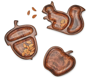 Plato de madera con forma de ardilla para bebé, bandeja de alimentación dividida, <span class=keywords><strong>vajilla</strong></span> para niños y niños pequeños, diseño de animales personalizado - Product Image 3