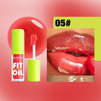 8 couleurs Lip Careoil Lipgloss Mirror Finish Baume à lèvres dodu nacré longue durée Lipoil transparent