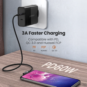 สายชาร์จเร็วแบบ USB Type C หัวงอ 90 องศา 100W สำหรับ US335 สาย USB C หัวงอ 90 องศา สำหรับ US335 U - Product Image 4