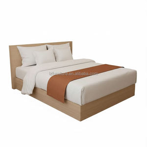 Muebles de Hotel de Diseño Moderno, Juego de Dormitorio de Madera Personalizado, Cama Doble para Hotel, Muebles de Madera para Dormitorio de Hotel - Product Image 3