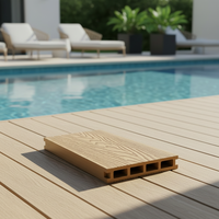Planches de terrasse en composite WPC résistantes aux UV, longue durée de vie, pour revêtements de sol extérieurs