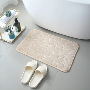 <span class=keywords><strong>FIGOO</strong></span> - Tapis de bain en polyester à prix abordable, tapis de toilette rectangulaires, tapis de porte doux, tapis de sol personnalisables, paillassons pas chers - Product Image 3