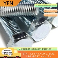 Boulon hexagonal et écrou en acier inoxydable noir Din933 931 attaches M12 M13 Agon S 8.8 prix de la vis