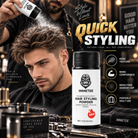 Bedak Penata Rambut untuk Pria, Bedak Tekstur Matte Penambah Volume, Pengangkat Akar Rambut, Pengontrol Minyak, Hasil Ringan 15g Perawatan Rambut