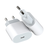 Adaptateur secteur 20W, chargeur de téléphone avec type C PD3.0, prise universelle EU UK, chargeur super rapide USB C, adaptateur secteur pour iPhone