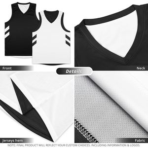 Camiseta de Baloncesto Reversible para Jóvenes, Cuello en V, Absorbe la Humedad, para Niños y Niñas, Unisex, Ropa Deportiva Infantil - Product Image 4
