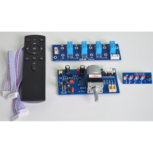 远程前置放大器音量控制<span class=keywords><strong>4</strong></span>路音频输入信号选择器切换 + 静音用于高保真放大器板升级 - Product Image 3