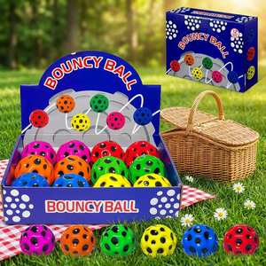 Mini ballon rebondissant en mousse coloré, jouet anti-stress en PU, jeu en plein air pour enfants et adultes - Product Image 3