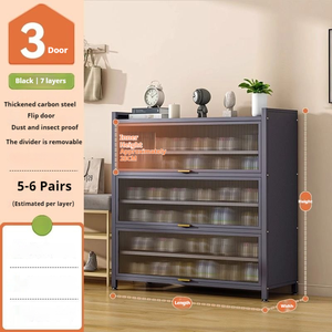 Armoire à <span class=keywords><strong>chaussures</strong></span> en acier Durable grande capacité <span class=keywords><strong>chaussures</strong></span> étagère de rangement de <span class=keywords><strong>chaussures</strong></span> en métal organisateur armoire porche casiers pour salon - Product Image 2