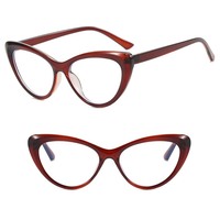 Lunettes de vue papillon classiques pour femmes DL, monture PC anti-lumière bleue, verres plats