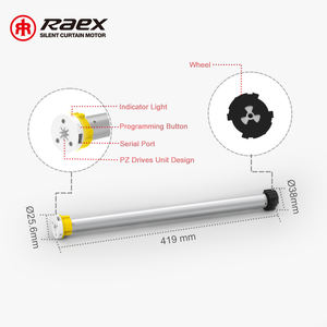 Рулонные жалюзи, затеняемый двигатель, современный свет, серое французское окно, юбилейные торшлаги, 240 В, постоянного тока, роликовые жалюзи - Product Image 2