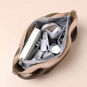 Insert Bag Women Mesh Travel Handbag Travel Inner <b>Makeup</b> Cosmetic Bag Female Tote Pouch <b>Storage</b> Bag - Product Image 2