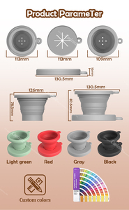 ที่กรองกาแฟแบบกรวยซิลิโคน ใช้ซ้ำได้ ไม่ต้องใช้กระดาษกรอง - Product Image 6