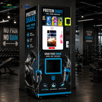 Distributeur automatique de boissons protéinées pour salle de sport, machine à shakes fitness, équipement de préparation de boissons fraîches avec système de nettoyage automatique