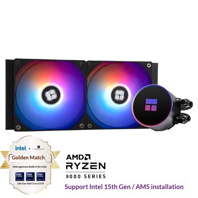 Thermalright Frozen Magic 240 ARGB V2 Ice Fantasy Integrated Water Cooling Radiator CPU Cooler Fan for Intel AMD Computer Case