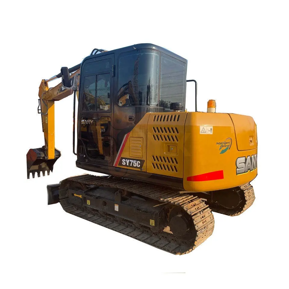 Escavatore SANY SY75C Sany 7-ton usato cingolato escavatore ha procedure complete e fatture
