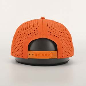 OEM vente en gros logo brodé de haute qualité étanche performance réglable 7 panneaux de polyester découpé au laser trou plat bord personnalisé - Product Image 5