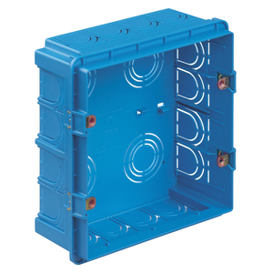 Scatola di giunzione rettangolare 13,4x15,5x5,7 cm blu per installazioni elettriche - Product Image 1