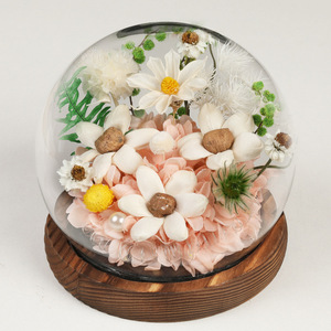 Caja de Regalo con Flor <span class=keywords><strong>Eterna</strong></span> Hecha a Mano, Tira de Cobre, Cubierta de Vidrio, Flor Real, Flores Preservadas, Cúpula de Vidrio con <span class=keywords><strong>Rosa</strong></span> para el Día de San Valentín - Product Image 5
