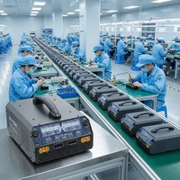 EV-Peak U4-HP 2400W Pengisi Daya dan Pengosong Daya Dua Kanal 25A Per Kanal 6-14S CAN Bus untuk Drone UAV Pertanian
