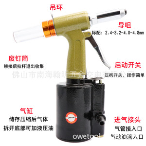 เครื่องยิงรีเวทลม C8 ขนาด 3/8 นิ้ว สำหรับรีเวทแบบซ่อน  ทำจากสแตนเลส แรงดัน 0.8 Mpa สำหรับอลูมิเนียม เหล็ก และเหล็กกล้า - Product Image 5
