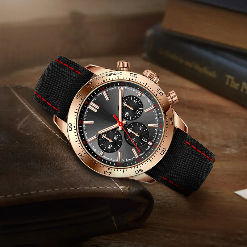 OEM Custom Logo Luxury Fashion Sports Brand Stainless Steel Watch Multifunction Chronograph Men Wristwatch Quartz Watch For Men