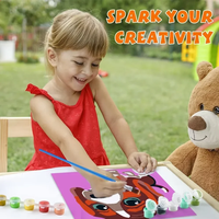 Kit de peinture par numéros Orfon DIY pour adultes et enfants - Peinture à l'huile d'animaux et de papillons colorés sur toile pour la décoration de la maison