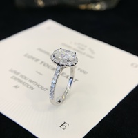 À la mode 18K or blanc 2CT D VVS ovale coupe Moissanite diamant femmes bijoux éternité promesse bague pour fiançailles mariage